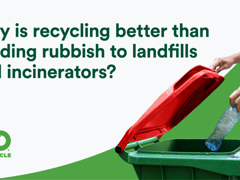 Why is recycling better than sending rubbish to landfills and incinerators?